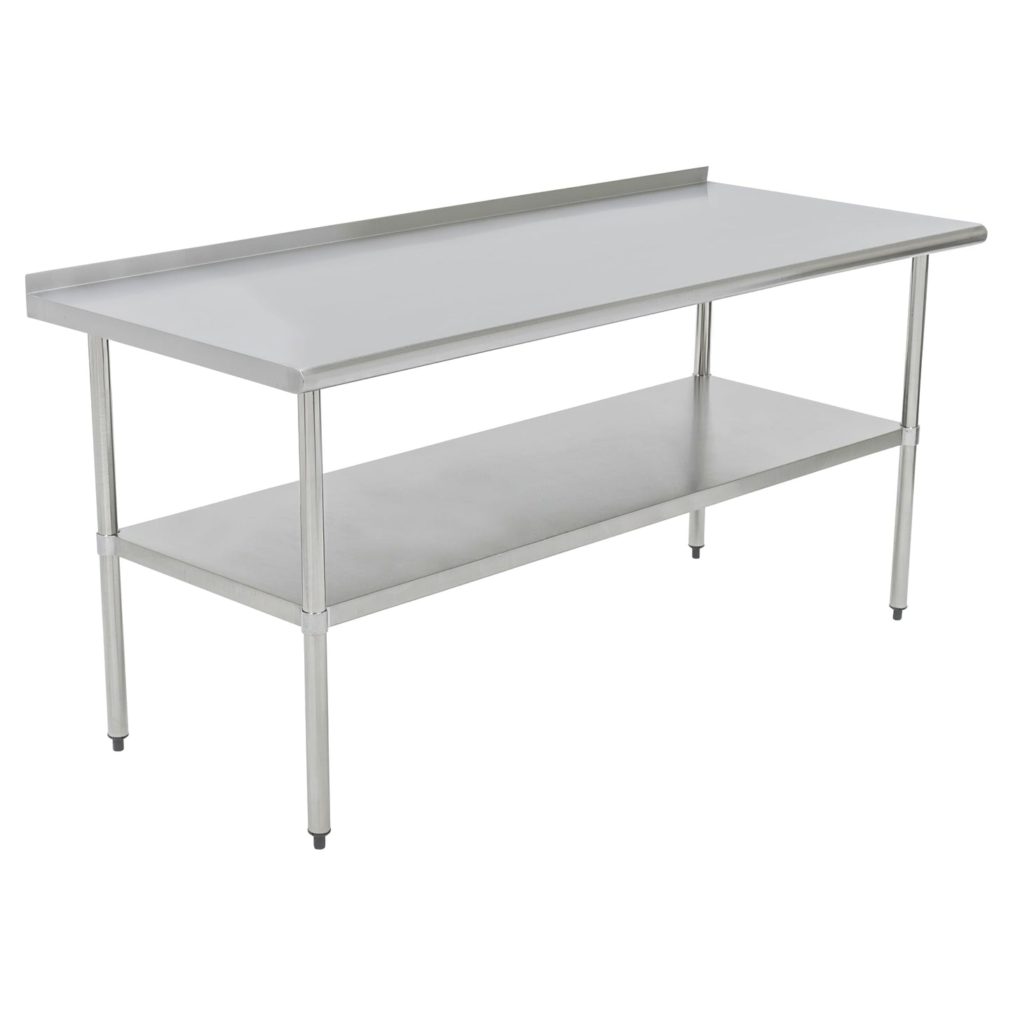 Pearington NSF Certified Stainless Steel Kitchen Prep and Work Table, Commercial Work Table for Restaurant and Home, 72" x 30", Stainless Steel