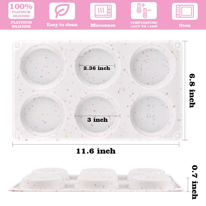 Sakolla 2 Pack Silicone Egg Bite Molds for Air Fryer, Nonstick 7 Cups Air Fryer Muffin Pan for Baking Egg Bite, Mini Muffins, Tart, Mini Cupcake and Quiche (Pink + Green)