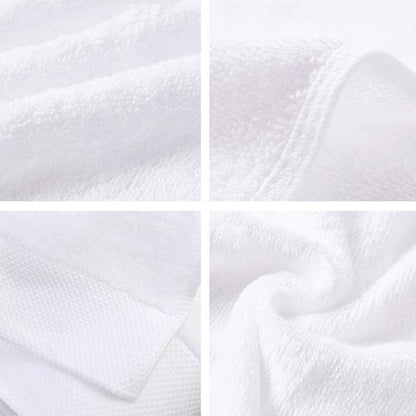 Lin Cotton Hand Towels, Soft & Highly Absorbent for Bathroom, White 2 Pack, 14 x 30 Inch