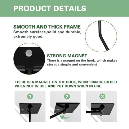 Ticway Banana Hanger Hook – Space Saving Banana Holder Hanger to Keep Bananas Fresh, Self Adhesive and Screw Banana Hook 2Pack Black