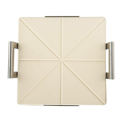 Nordic Ware 14-Inch Square Pizza and Baking Stone, Oven Safe and Grill Safe Cordierite with Stainless Holder