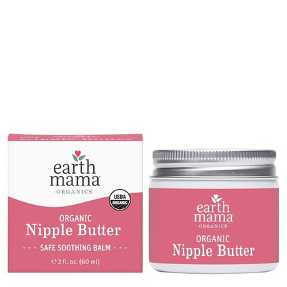 Earth Mama Organic Nipple Butter™ - Safe Nipple Cream for Breastfeeding | Non-Lanolin, 2 oz