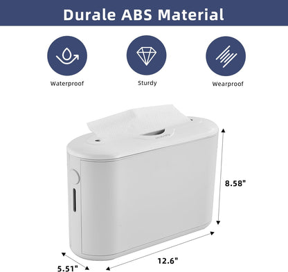Countertop, Compact Paper Towel Dispenser Single Sheet Dispensing with Built-in Spring, Visible Window, Easy Top