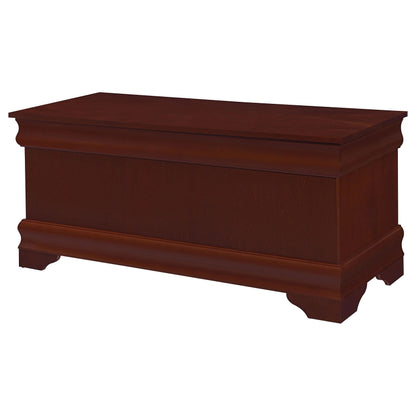 Coaster Home Furnishings - Pablo - Wood - Cedar Chest with Flip-Open Top, Lined Interior and Base Molding - Bedroom - 47-Inch - Warm Brown - 900022