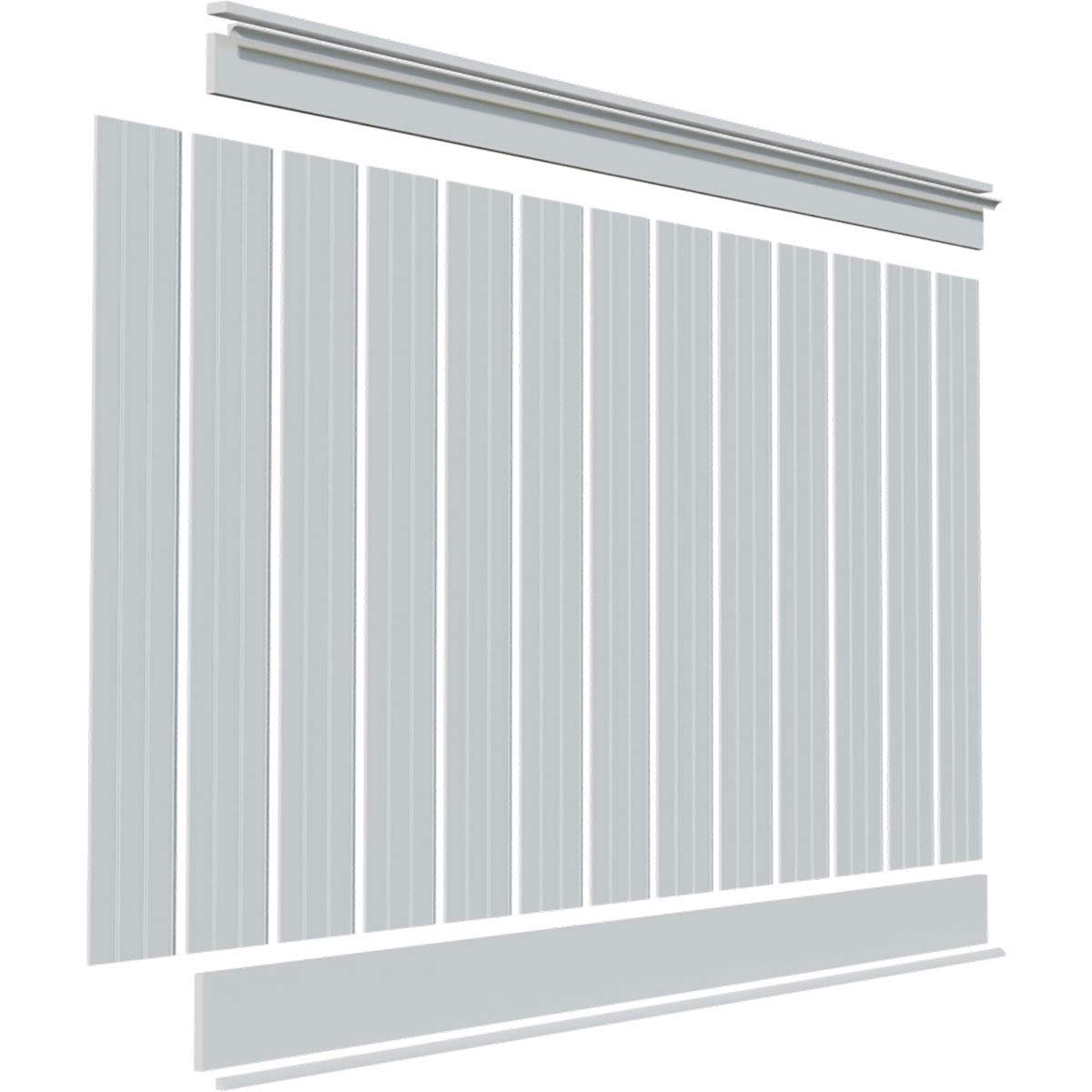 Ekena Millwork - WPKP104BBD, Deluxe Beadboard, 8' Length PVC Wainscoting Kit, 56" Height, White