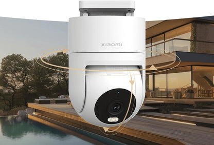 XIAOMI Outdoor Camera CW300 WI-FI + Wired RJ45 US Specs 2.5K Ultra, 4MP, Smart Full-Color Night Vision, Bidirectional Gimbal Movement, IP66 Water and dust Resistant AI Human Tracking