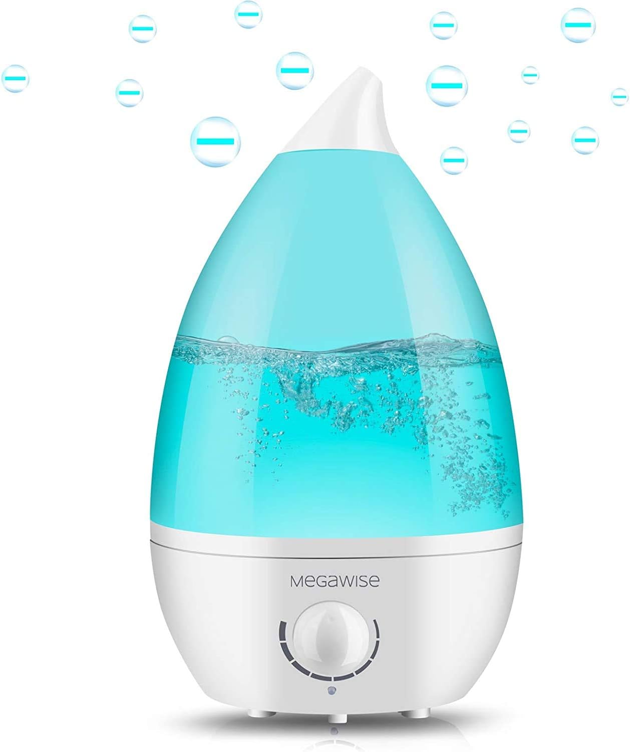 24dB Light,0.5 MegaWise Desktop Cool Mist Humidifiers for Bedroom, Ultrasonic Air Vaporize, Colorful Night Gal