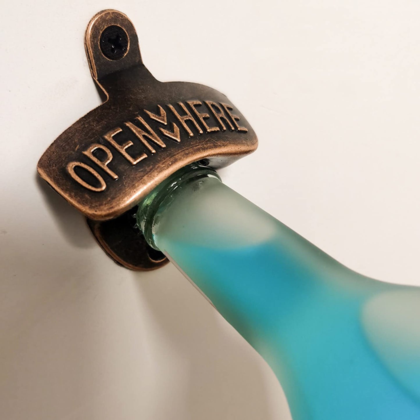ZOOFOX 12-Piece Wall Mounted Vintage Metal Bottle Opener for Bar, KTV, Home and Outdoor