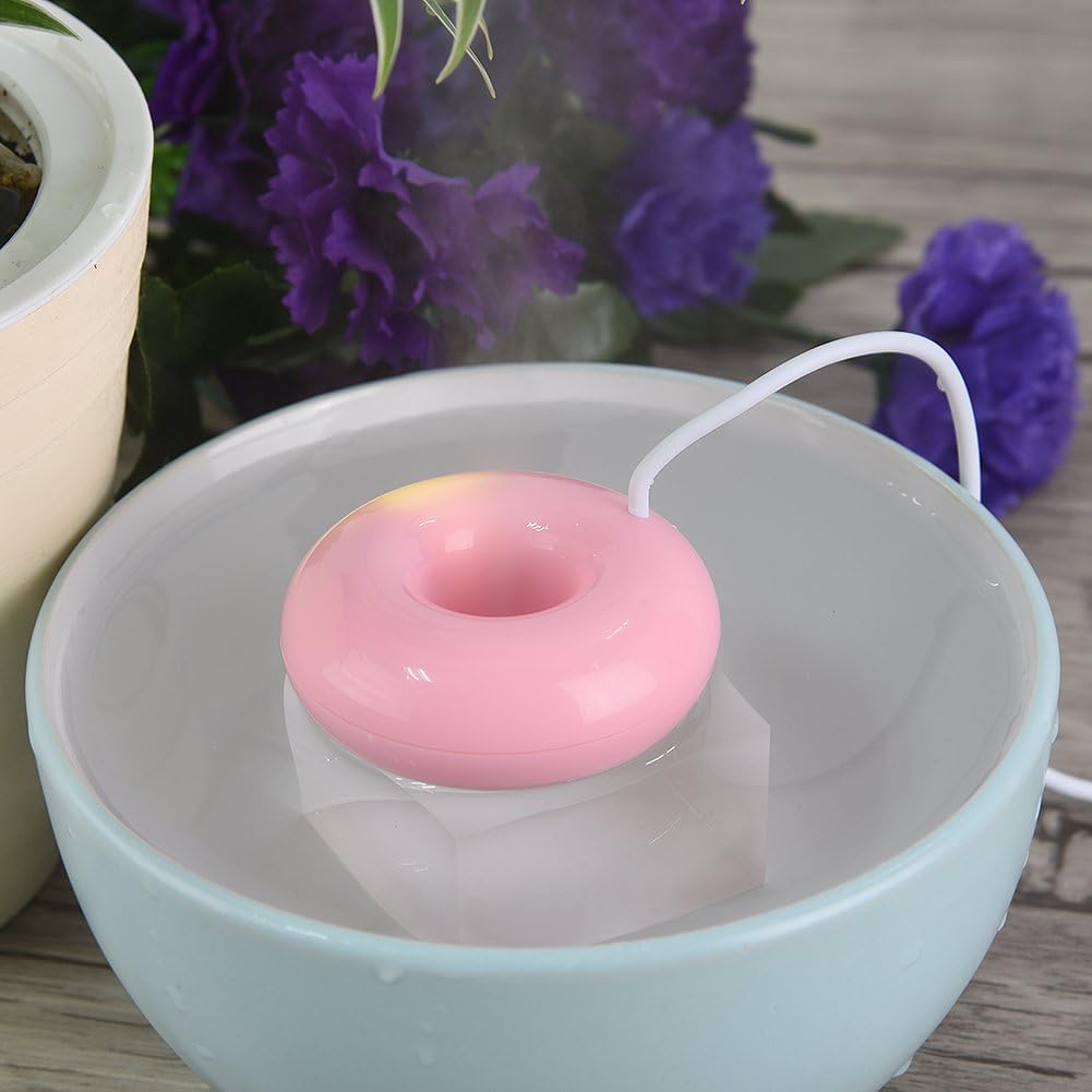 USB Donuts Humidifier Mini Cute Mist Humidifier for Home, SPA, Car Travel Use