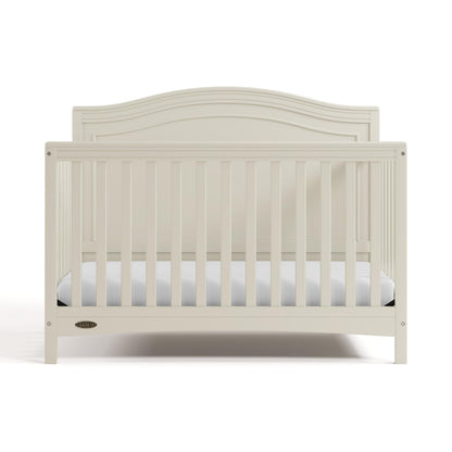 Graco Paris 4-in-1 Convertible Crib – GREENGUARD Gold Certified, Converts to Toddler Bed and Daybed, Fits Standard Full-Size Crib Mattress, Adjustable Mattress Support Base (Frosted Oat)
