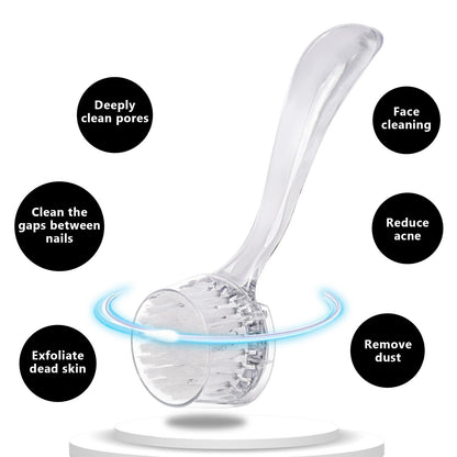 3 Pcs Facial Cleansing Brush, Useekoo Manual Face Brushes for Cleansing and Exfoliating, Face Scrubber to Massage, Deep Pore Exfoliation, Makeup Remove and Skin Care with Soft Bristles