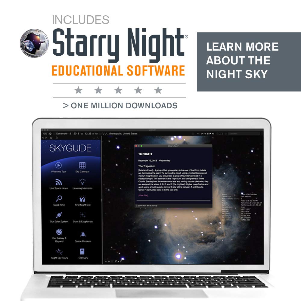 Celestron StarSense Explorer DX 130AZ App-Enabled Telescope – 130mm Newtonian Reflector with Smartphone Dock & StarSense App – iPhone & Android Compatible – Easy-to-Use for Beginners