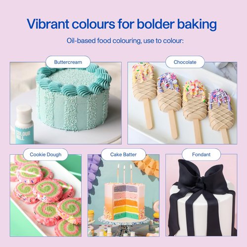 Colour Mill Oil-Based Food Coloring - Raspberry Flavor | 20 Milliliters for Vibrant Baking