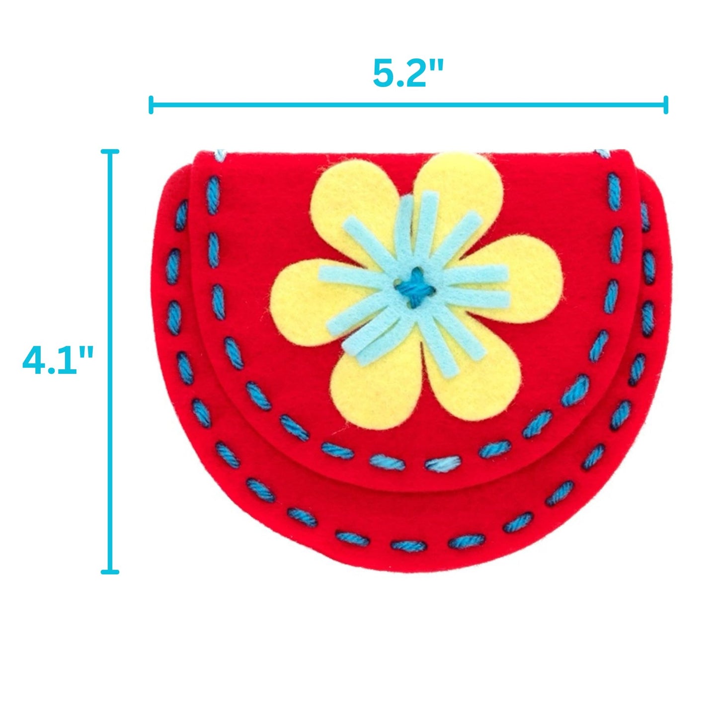 Serabeena Sew Your Own Purses - Sewing Kit for Kids - Felt Crafts for Kids - Sewing Ages 4-8 Plus - Felt Kit - Helps Develop Fine Motor Skills - DIY Kits with 6 Purses & Accessories