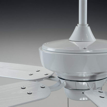 Progress Lighting P2562-30 Protruding Mount, 5 White Blades Ceiling fan, White