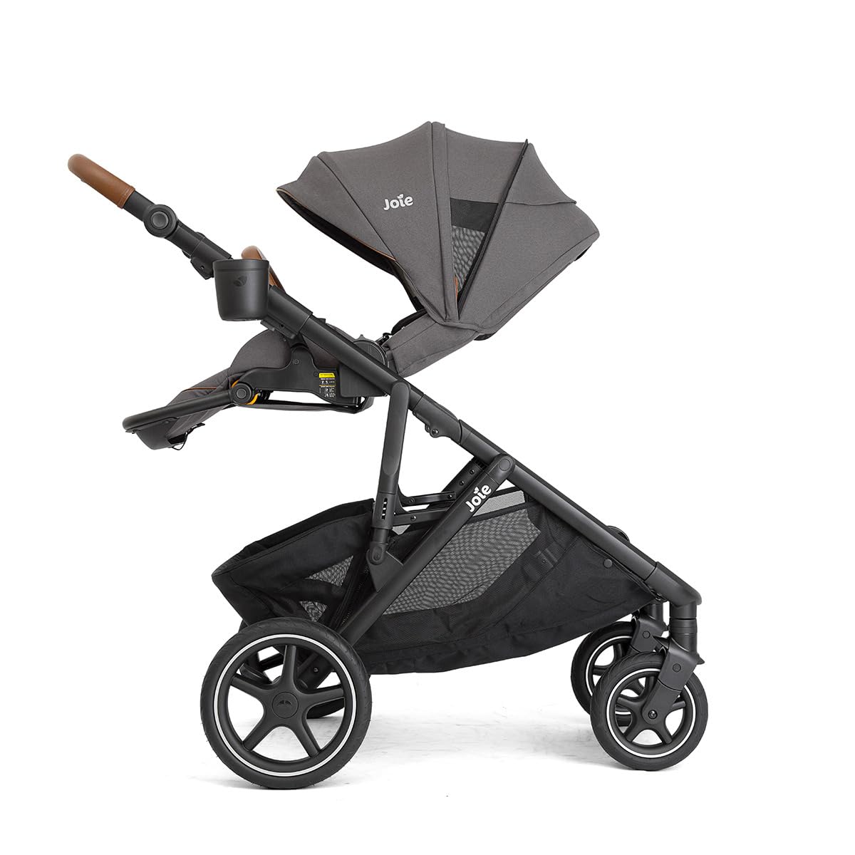 Joie Chive Single-to-Double Modular Stroller, 20+ Customizable Modes, Suspension & All-Terrain Rubber Wheels, Expandable UPF 50+ Canopy (Thunder)