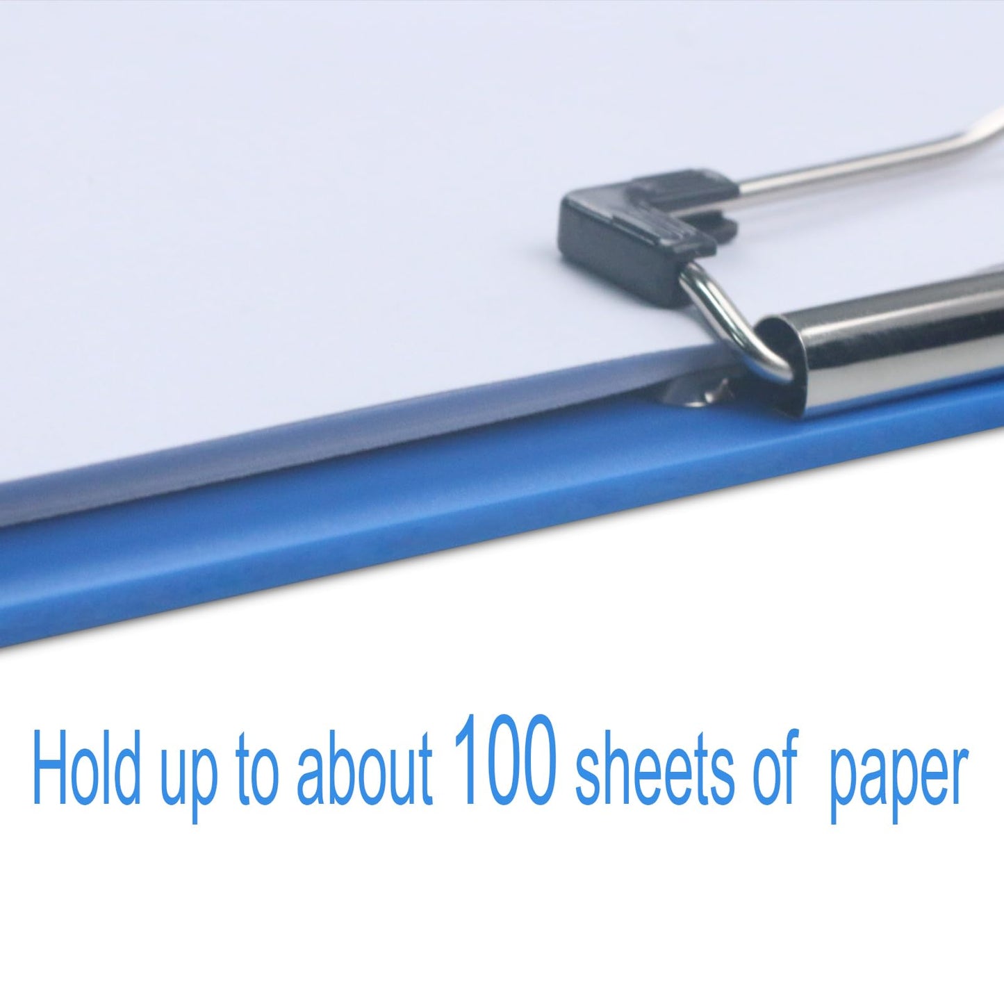 Acocony 11x17 Clipboard Vertical with Ruler Extra Large Clipboard Low Profile Clip 11 x 17 Clipping Board Plastic Blue Pack of 1