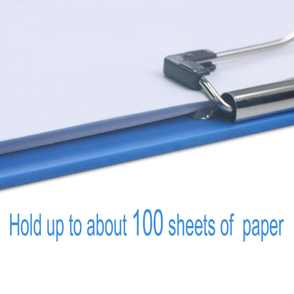 Acocony 11x17 Clipboard Vertical with Ruler Extra Large Clipboard Low Profile Clip 11 x 17 Clipping Board Plastic Blue Pack of 1