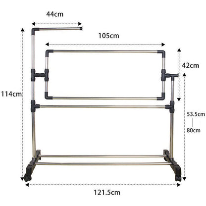 ELUKHT Adjustable Embroidery Stand with Pulley, 360°Rotated Needlework Floor Frame, Standing Embroidery Lap Table, Cross Stitch Craft Stand for Art Craft Sewing Holder