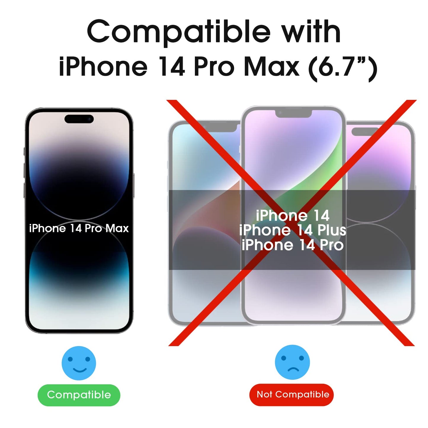 amFilm Easiest Installation OneTouch for iPhone 14 Pro [6.1 Inch] Screen Protector Tempered Glass, Auto-Alignment Tech, Bubble Free and Full Coverage Case Friendly, Anti-Scratch 2 Pack