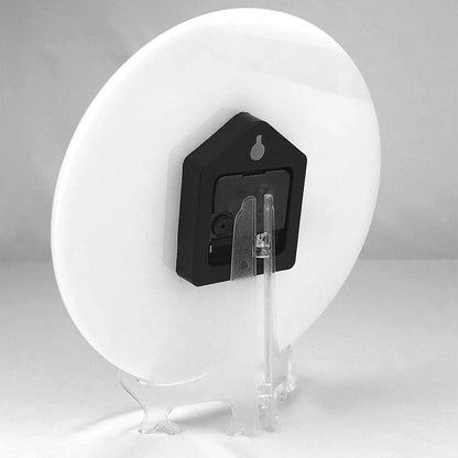 KiuLoam Summer Coastal Lighthouse Round Wall Clock, Silent Non-Ticking, Battery Operated, Easy to Read Decorative Art