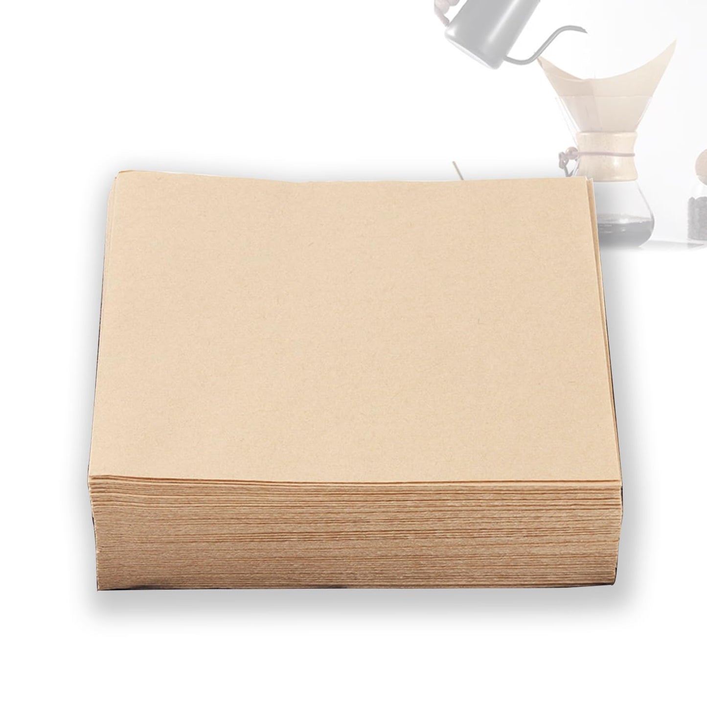 200-Pack Unbleached Cone Coffee Filters – Pre-Folded, Extra Thick Natural Paper for Smooth Brew, Fits All Pour-Over Brewers