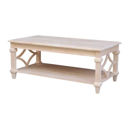 International Concepts Josephine Solid Wood Coffee Table