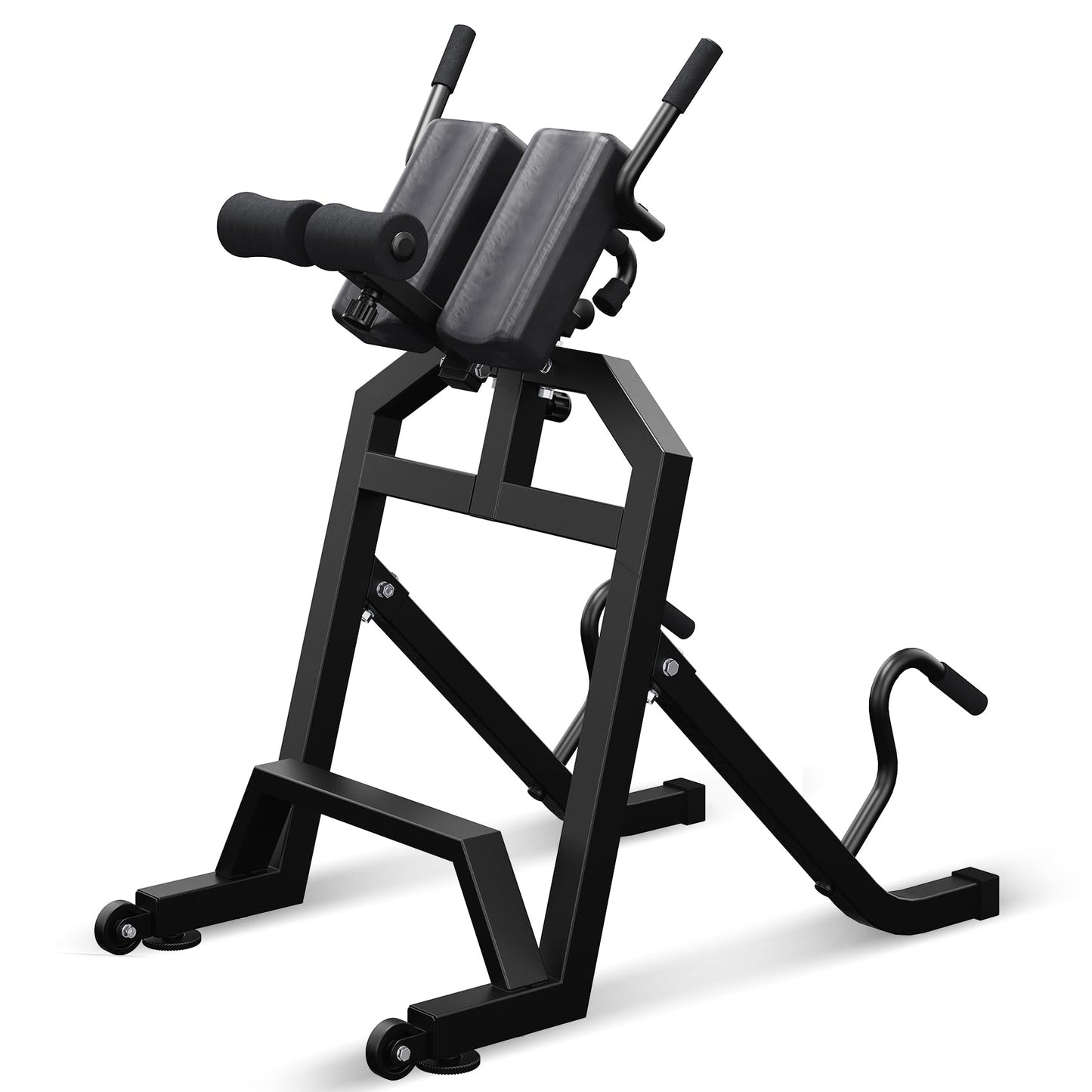 Heavy-Duty Inversion Equipment Roman Chair for Back Hyperextension and Core Strength Training, 350 lbs Capacity Decompression Bench for Home Gym