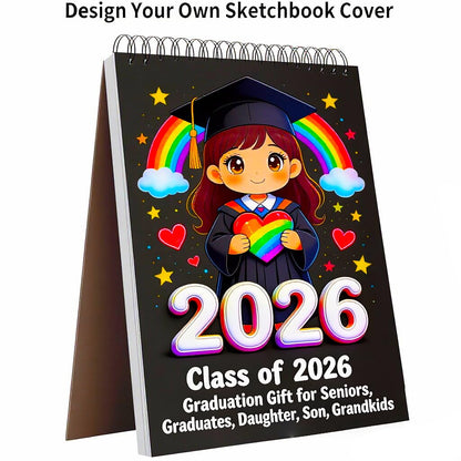 Soucolor 9" x 12" Sketch Book, 100 Sheets Top Spiral Bound Sketchbook with Acid-Free 68lb/100gsm Thick Drawing Paper, Art Sketch Pad for Kids, Adults & Artist, Professional Art Supplies for Beginners