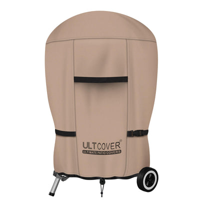 ULTCOVER Outdoor Waterproof Charcoal Kettle Grill Cover for Most 18 inch Round Smoker Size Up to 23” Dia x 32” H