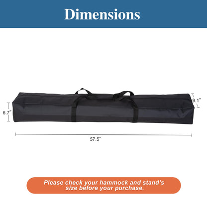 SUNCREAT Double Portable Hammock with Stand Included and Hammock Storage Bag Heavy Duty Hammock Cover