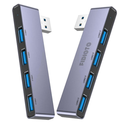 Fidioto USB Hub, 4-Port USB Splitter(1 * 3.0 Hub, 3 * 2.0 Hub) USB Splitter USB Expander for Laptop,Windows PC,Mac,Printer,Flash Drive,Mobile HDD, Notebook PC