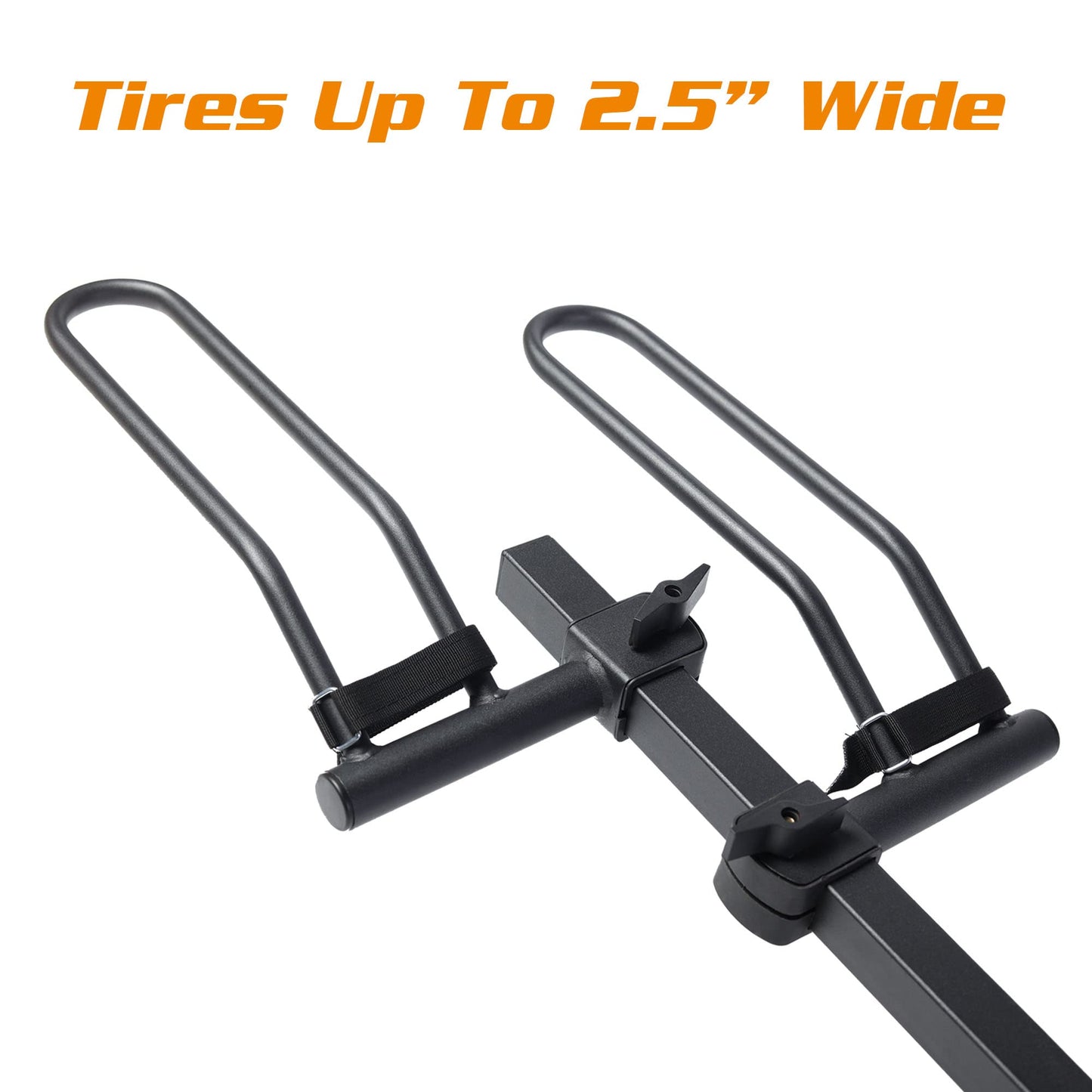 Young 4-Bike Rack Hitch Mount Platform Style Carrier for Cars Trucks SUVs Minivans with 2" Hitch Receiver, 4 Bikes X 40 lbs (160 lbs Total) Load Capacity for 2" Receiver