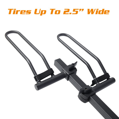 Young 4-Bike Rack Hitch Mount Platform Style Carrier for Cars Trucks SUVs Minivans with 2" Hitch Receiver, 4 Bikes X 40 lbs (160 lbs Total) Load Capacity for 2" Receiver