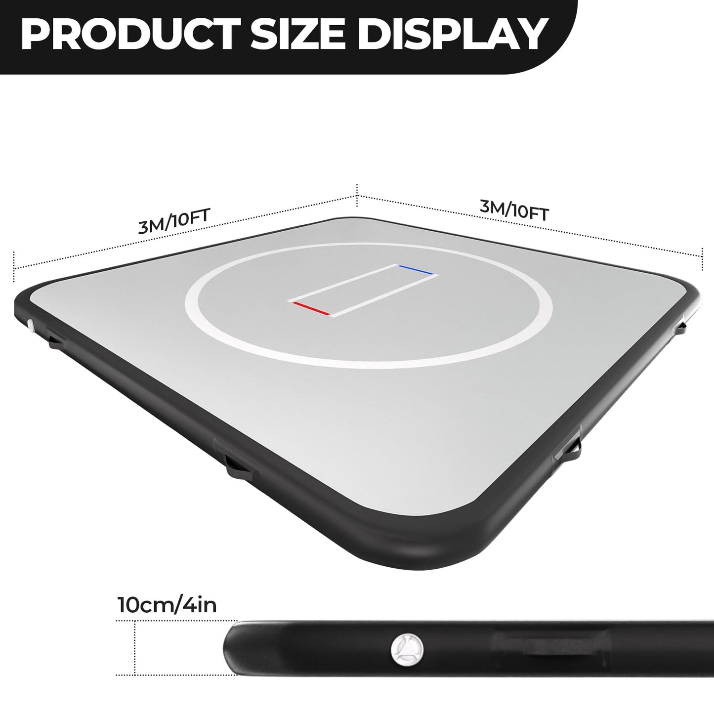 Olenyer 10x10FT Inflatable Wrestling Mat for Home