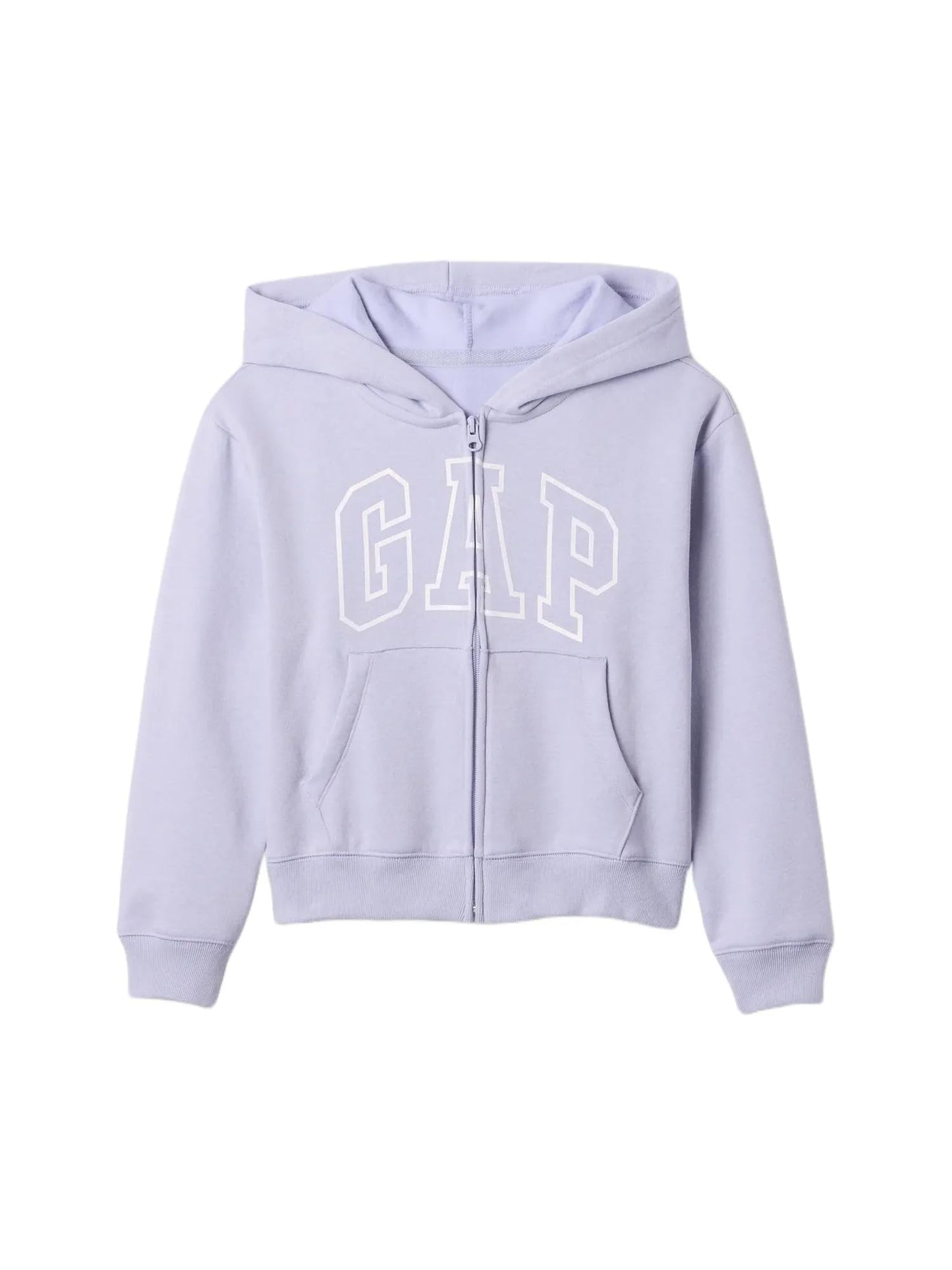 GAP Girls Logo Hoodie Hooded Full Zip Sweatshirt Cosmic Sky Purple 15-3 S