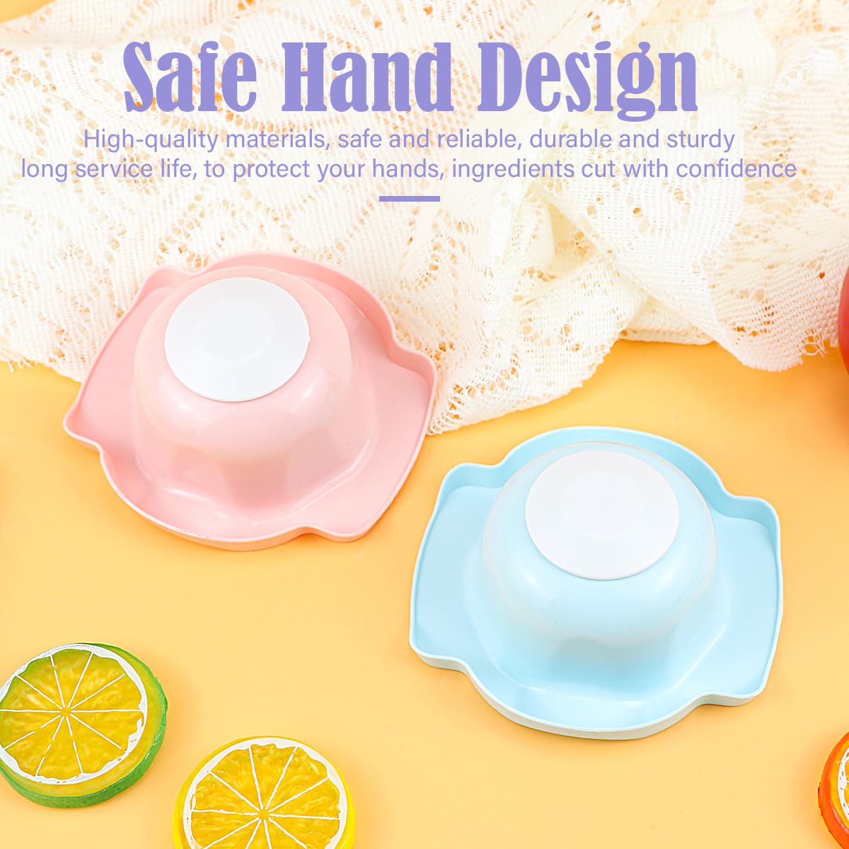 DOERDO 2Pcs Food Safety Holder for Mandolin Slicer Food Slicer Cutter Finger Guard Vegetable Cutting Finger Protector