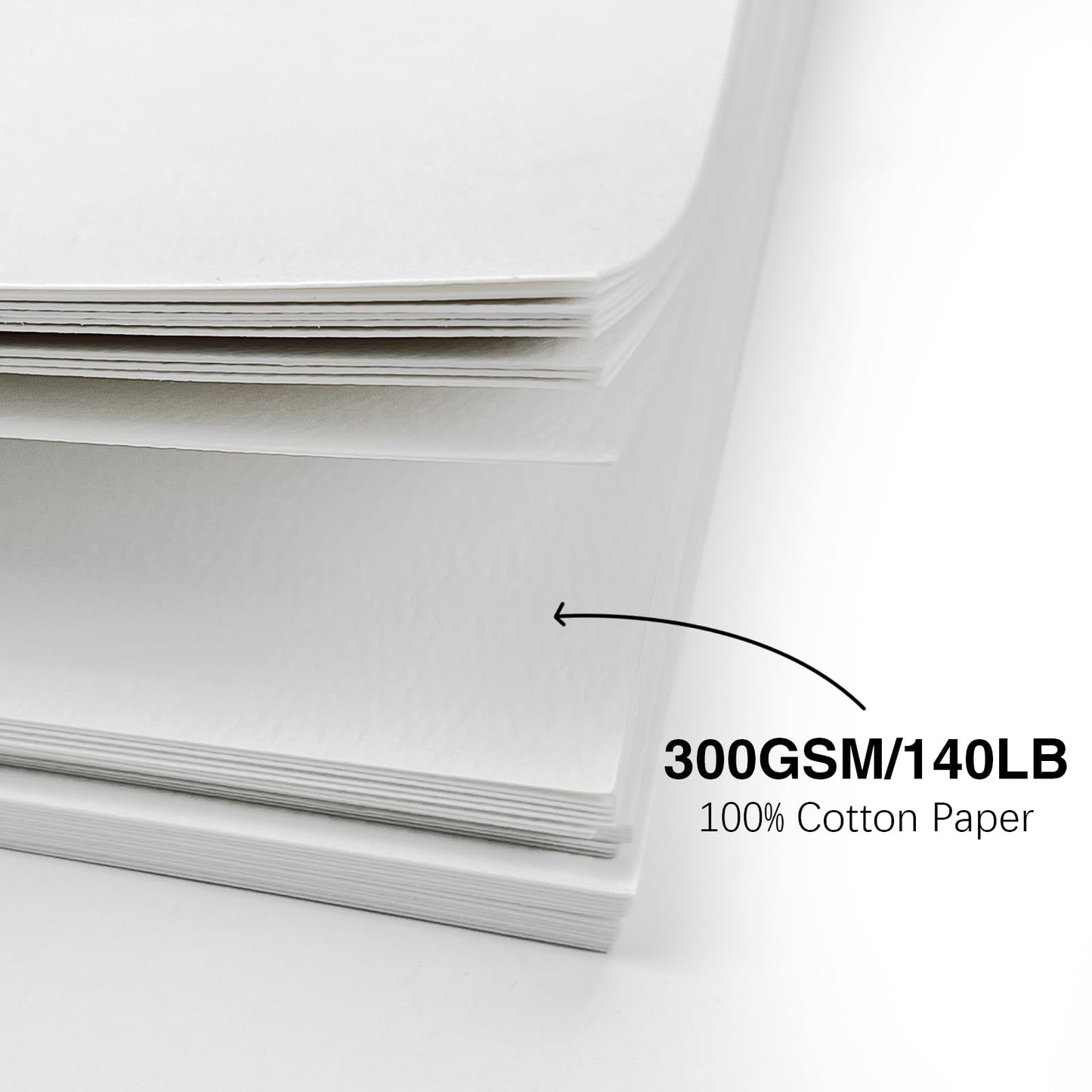 KOVIEDE 50 Pack Foldable Blank Watercolor Cards with Envelopes 4 x 6 Inch, 140lb Heavyweight, 100% Cotton, White, Acid-Free Water color Cards to Paint or Cards Making for Christmas Birthday