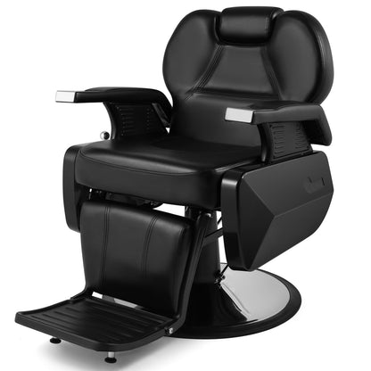 Artist hand Black All Purpose Hydraulic Recline Barber Chair Salon Beauty Styling Chair for Beauty Shop