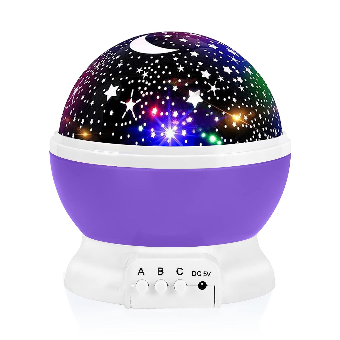 Night Light for Kids, Kids Night Light Nebula 360 Degree Rotation - 4 LED Bulbs 12 Light Color Star Projector Changing with USB Cable, Romantic Gifts for Men Women Children