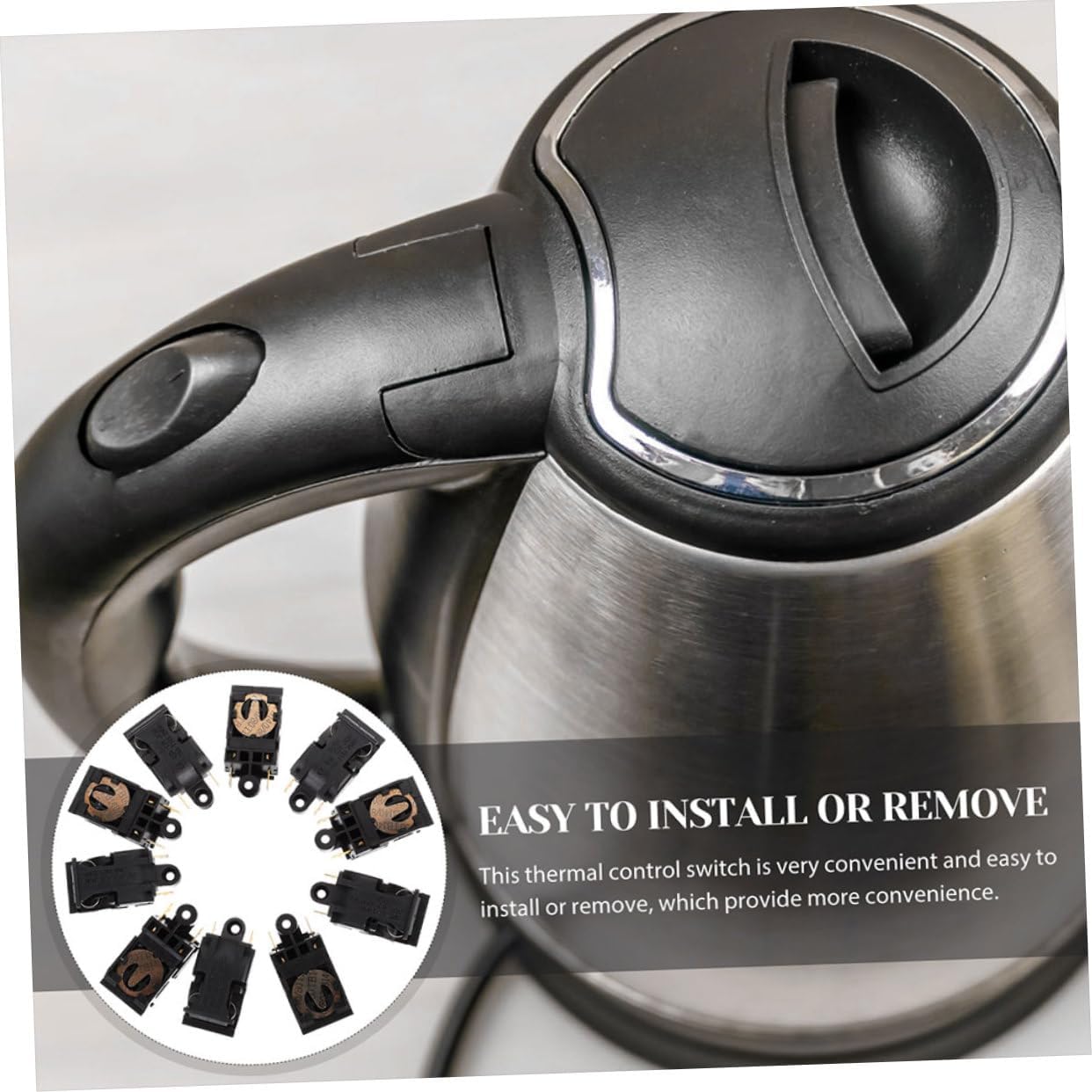 10pcs Electric Kettle Switch Thermostat: Temperature Control for Electric Kettle, Thermal for Oven, Copper Heat