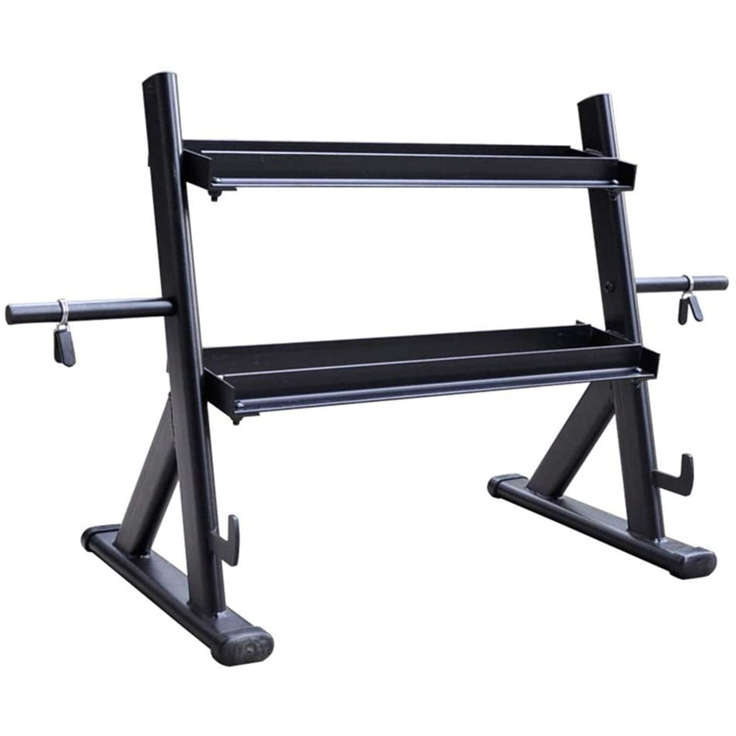 EliteBloom Dumbbell Rack/Home Commercial Fitness Equipment Storage Rack/Fixed Dumbbell Display Rack,Black