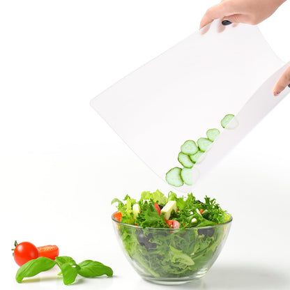 ZENFUN 30 Pack Plastic Cutting Board Mats, Flexible Clear Cutting Mats 17 x 11 In, Kitchen Cutting Board Sheets Frosted Placemats BPA-Free, Non-Porous