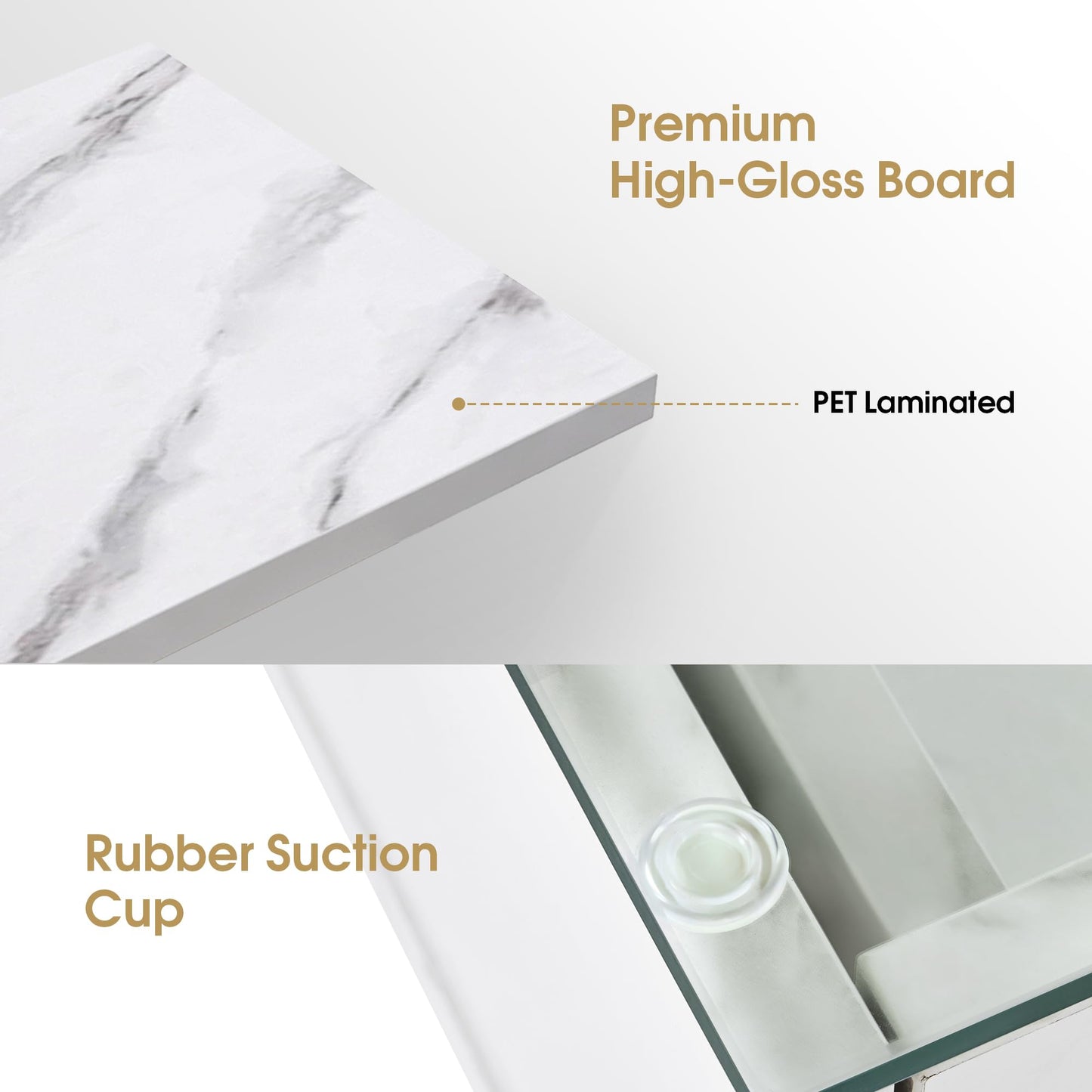 BarberPub Glass Top Wall Mount Station, Beauty Barber Spa Storage Cabinet with 3 Drawers, Minimalist Hair Salon Styling Equipment, Home & Bathroom Organizer 2200 (White)