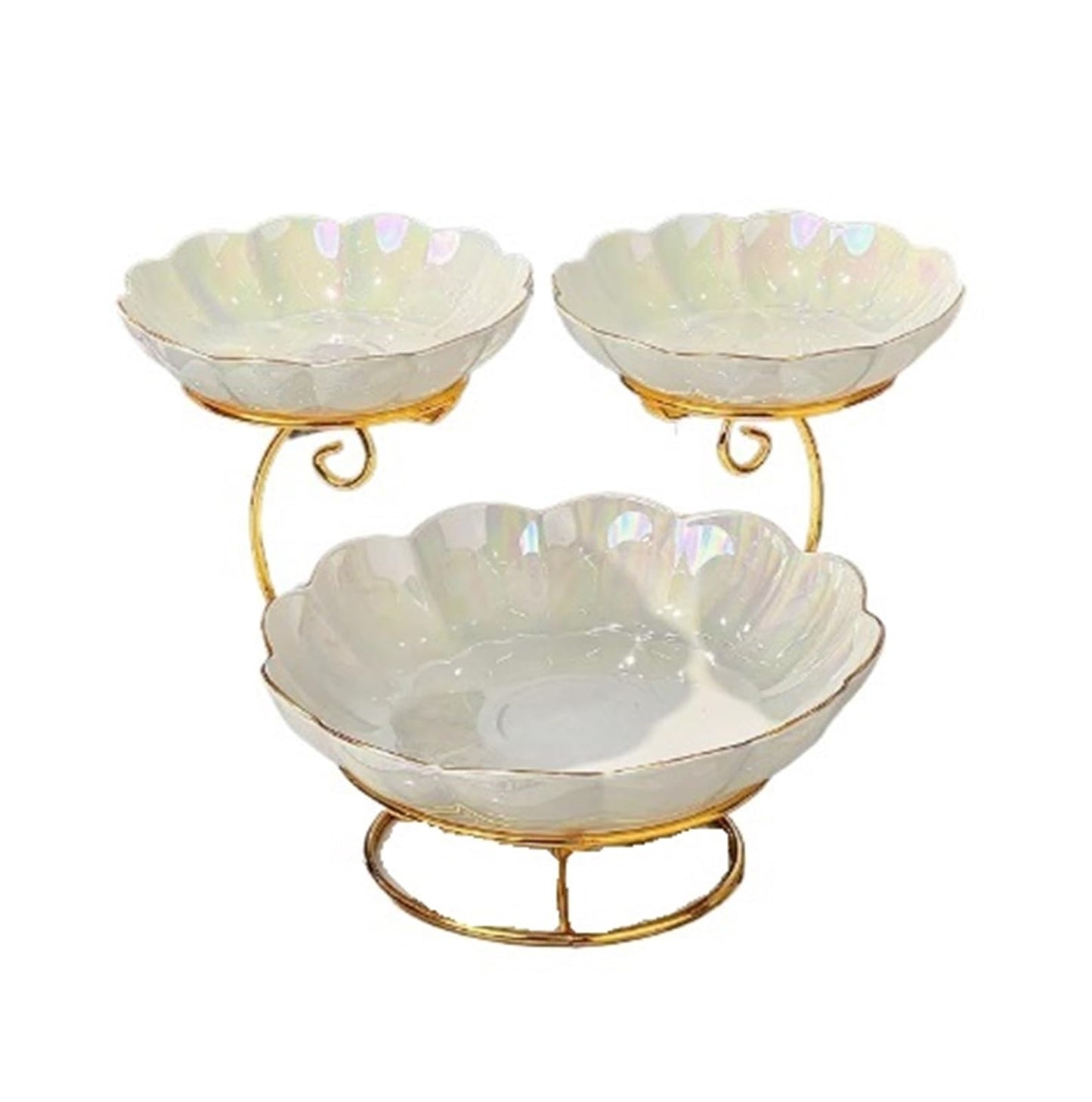 uP9sF2mD cake stands A Luxurious Multi-tiered Cake Stand, Perfect For Displaying Snacks And Pastries dessert stands(Large)