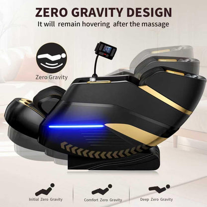 Massage Chair Full Body,Zero Gravity 3D SL-Track Shiatsu Massage Recliner Chair Built-in Heat System Airbag Massage with Body Scan, Deep Yoga Stretch, Calfrest Extension And Foot And Back massage