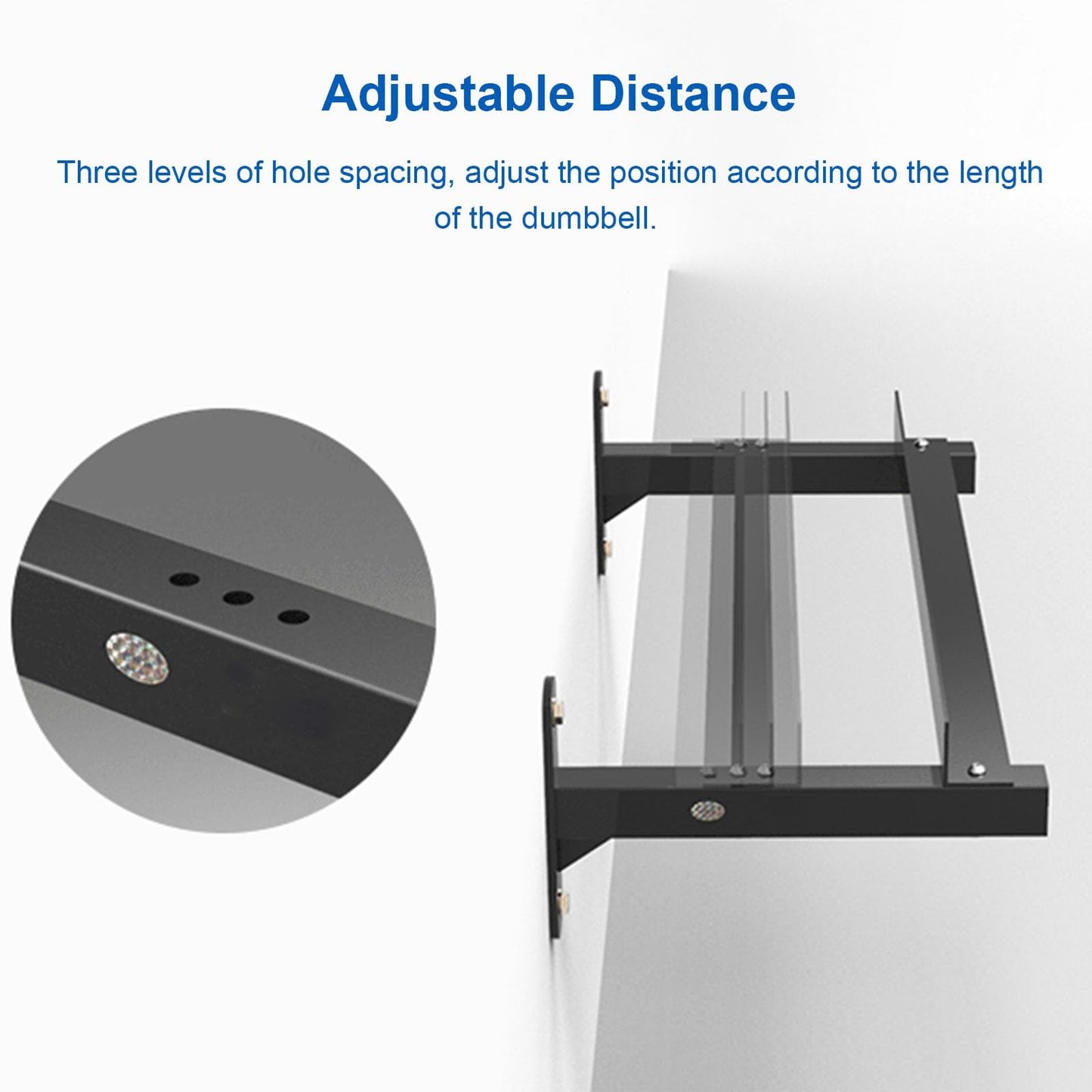 CVGfko Adjustable Dumbbell Display Rack Only, Black Weight Storage Organizer Holder, Commercial Retail Store Fitness Room Studio Use