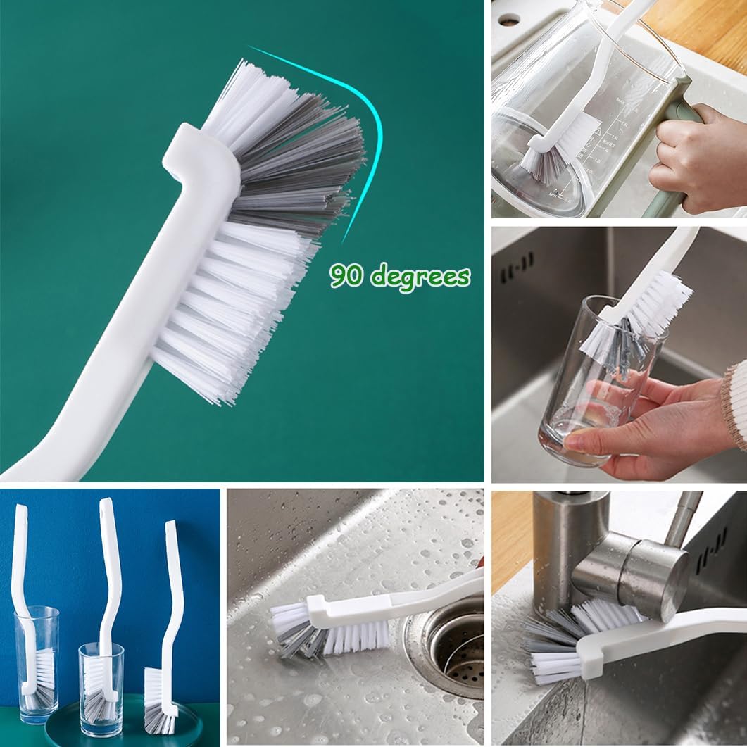 12Pcs Small Cleaning Brush Set, Crevice Gap Brushes for Window Grooves, Bathroom, Kitchen, Faucet, Sink, Keyboards