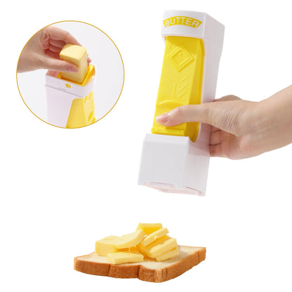 One-Click Butter Slicer with Airtight Storage - Stainless Steel Blade Butter Dispenser, Fridge-Friendly Container with Sealed Lid (Dishwasher Safe)