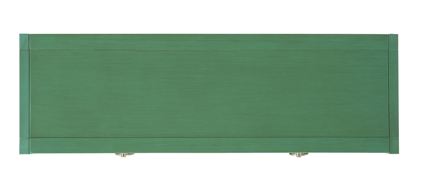SAFAVIEH Home Collection Sadie Contemporary Turquoise Green 2-Drawer Console Table (Fully Assembled)